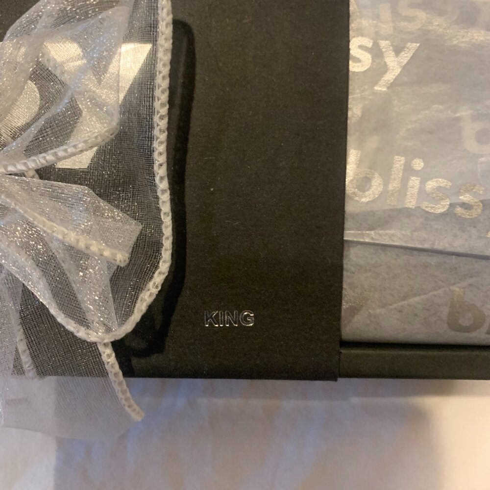 Blissy King Pillowcase (Black) NWT still in box